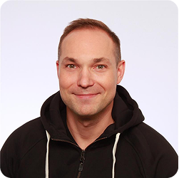 Picture of Juha Eloranta in a black hoodie